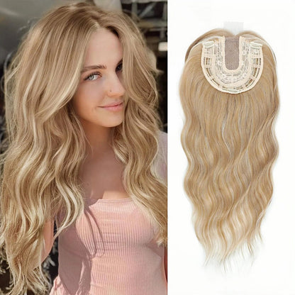 🌷🌷 Final Hours – 58% OFF | Lightweight & Breathable Wavy Hair Topper ✨ Natural Volume, Everyday Confidence