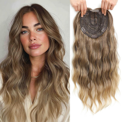 🌷🌷 Final Hours – 58% OFF | Lightweight & Breathable Wavy Hair Topper ✨ Natural Volume, Everyday Confidence
