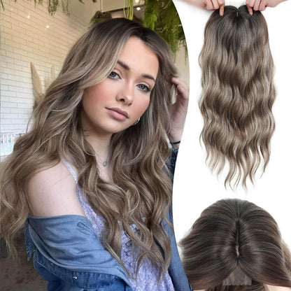 🌷🌷 Final Hours – 58% OFF | Lightweight & Breathable Wavy Hair Topper ✨ Natural Volume, Everyday Confidence