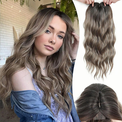 🌷🌷 Final Hours – 58% OFF | Lightweight & Breathable Wavy Hair Topper ✨ Natural Volume, Everyday Confidence