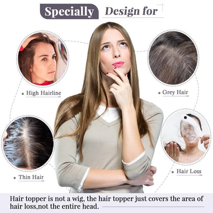 🌷🌷 Final Hours – 58% OFF | Lightweight & Breathable Wavy Hair Topper ✨ Natural Volume, Everyday Confidence