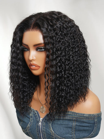 Twist-out Inspired Curl Soft Wet Look Water Wave Lace Frontal Wig With Invisi Drawstring